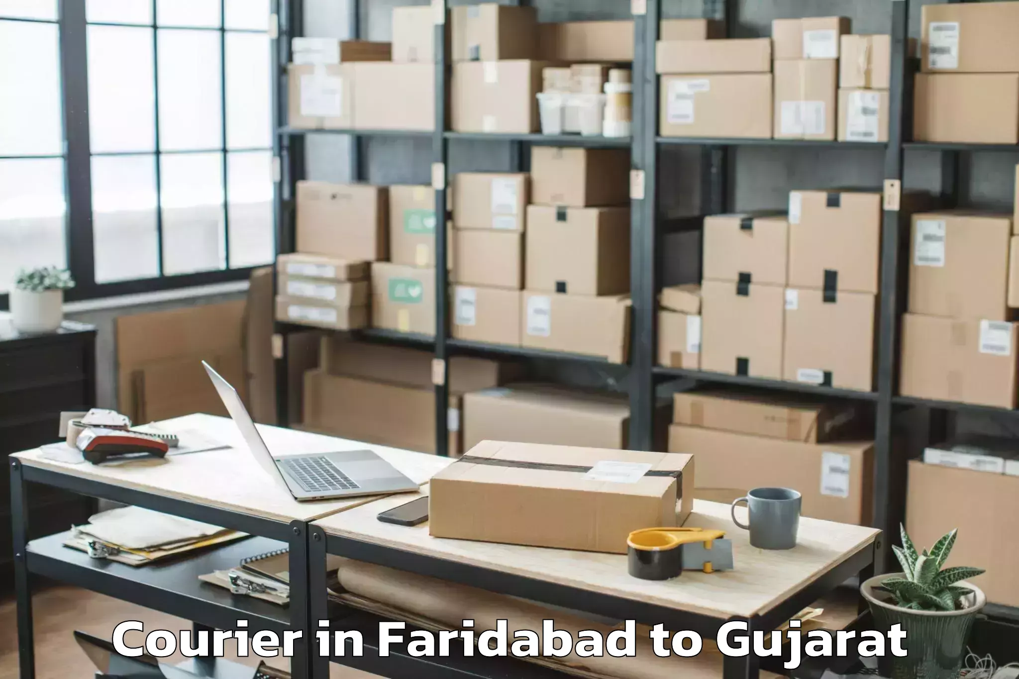 Professional Faridabad to Surat Airport Stv Courier